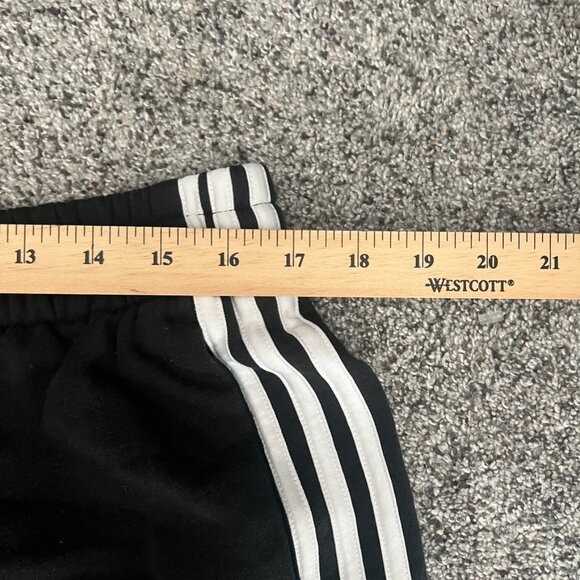 Adidas Track Pants Men’s XL 3 Stripes Black White - Picture 4 of 7